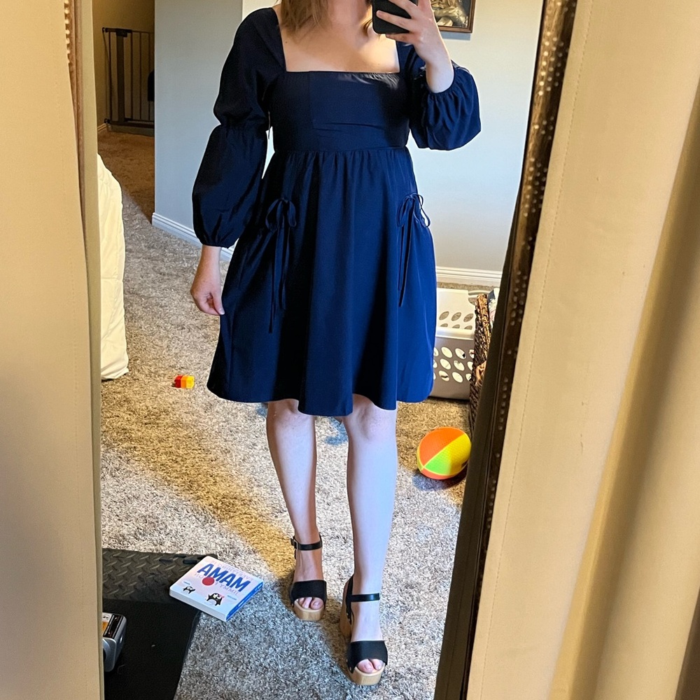 Blue Babydoll Dress